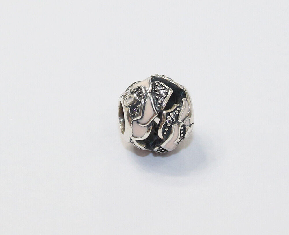 Charm Delicada Flor Rosa