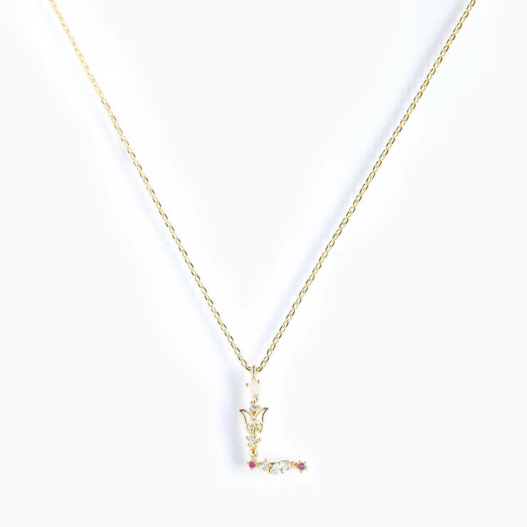 Colar Letra Borboleta