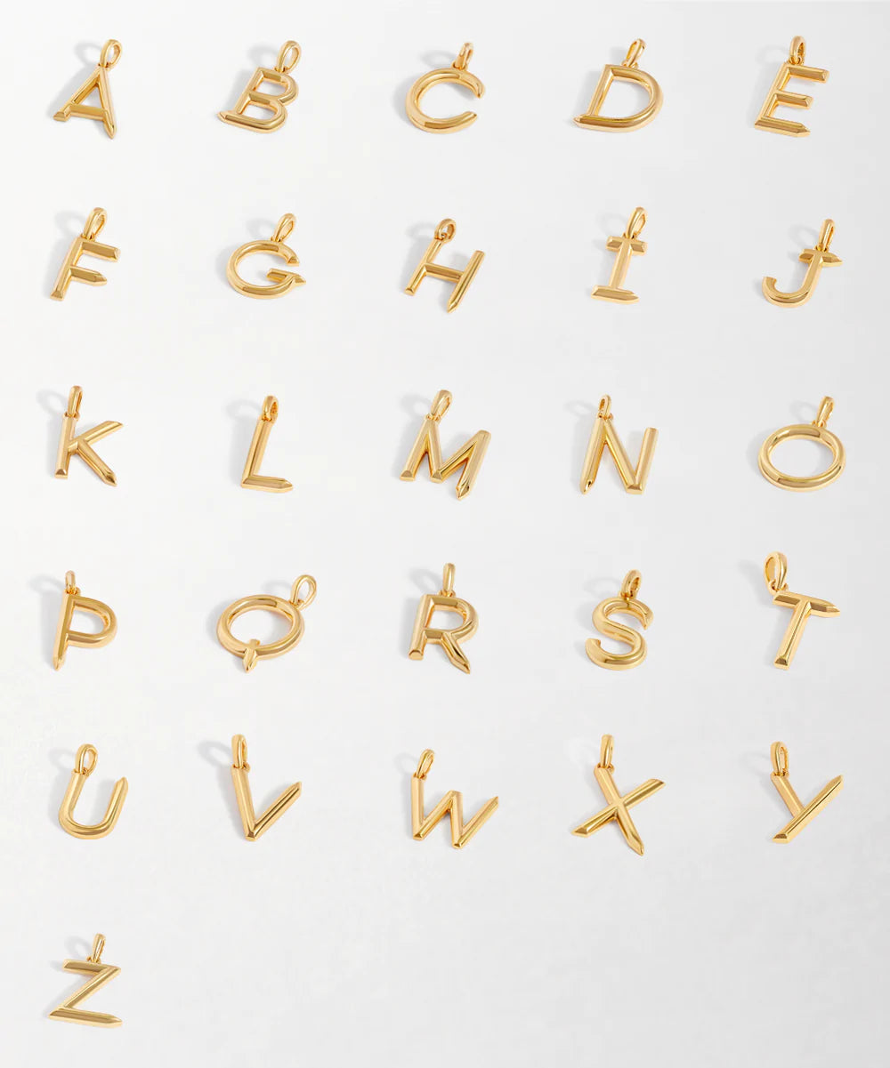 Colar Letra e Pedra Aniversario