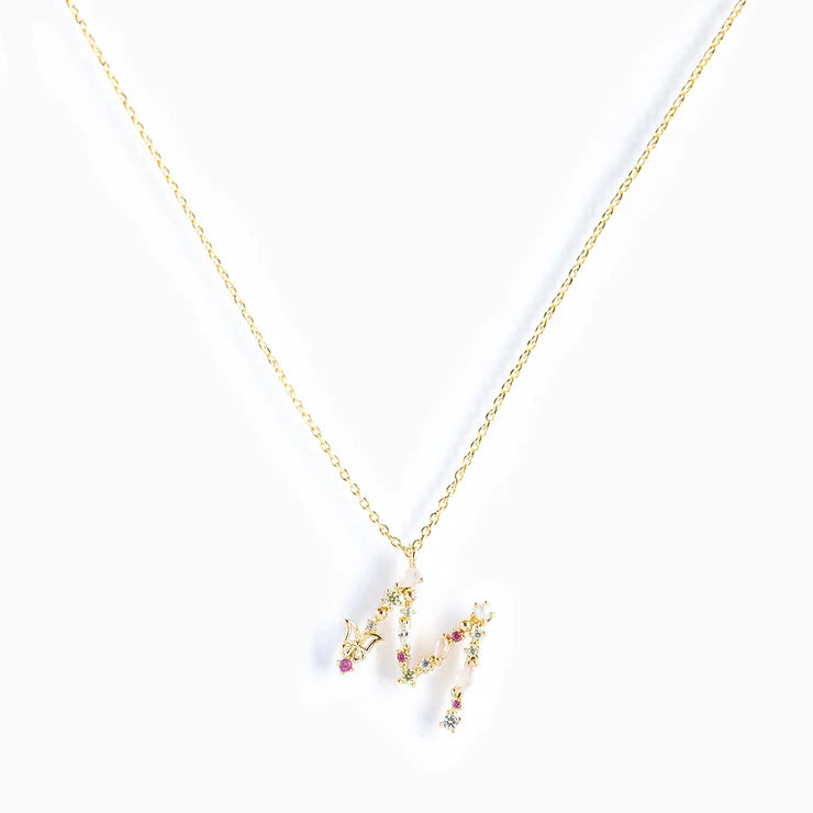 Colar Letra Borboleta