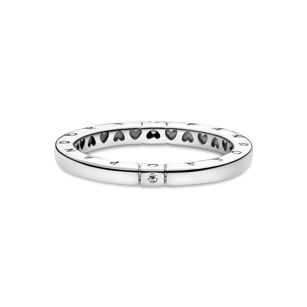 Anel Corações e Ponto Brilhante - Wayne  Joias