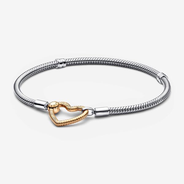 Pulseira Com Fecho de Coração Dourado - Wayne  Joias