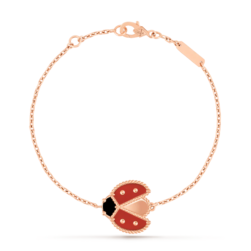 Pulseira Lucky Spring Joaninha Com Asas Abertas