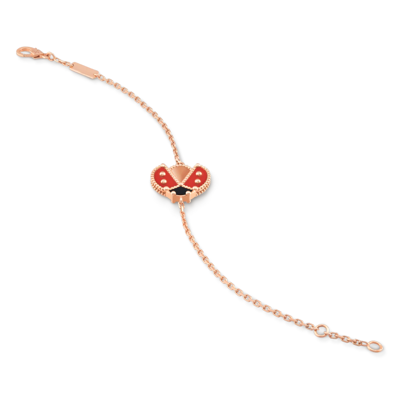 Pulseira Lucky Spring Joaninha Com Asas Abertas