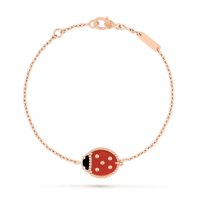 Pulseira Lucky Spring Joaninha Com Asas Fechadas