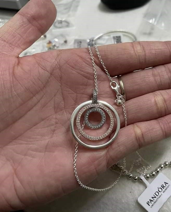 Colar Signature Circulo em Dois tons - Wayne  Joias