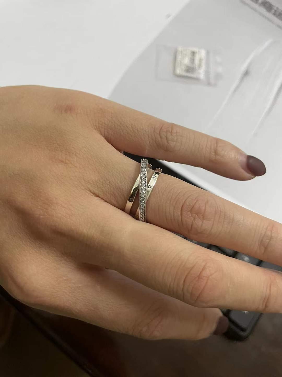 Anel Triplo Em Pavé Signature - Wayne  Joias