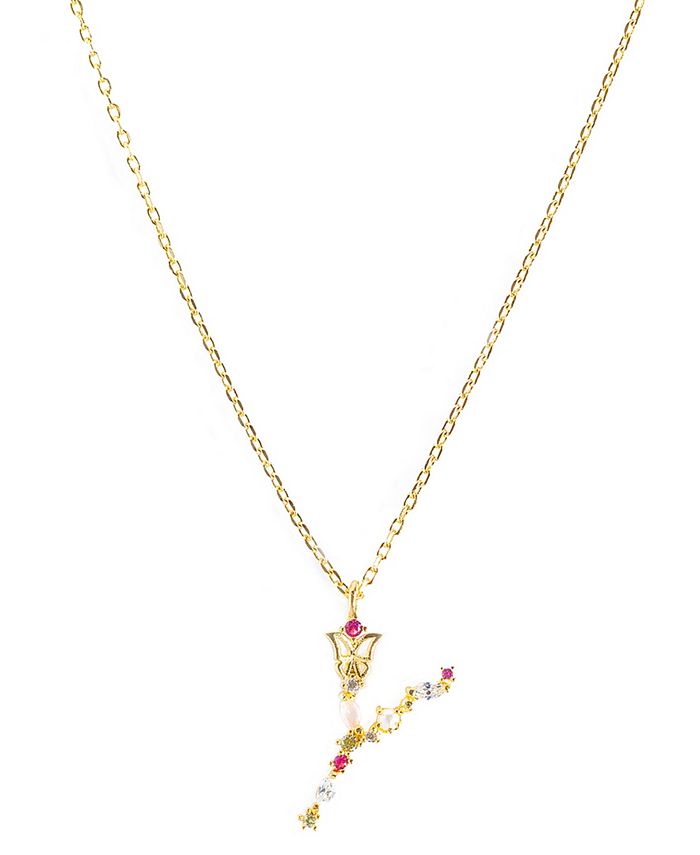 Colar Letra Borboleta