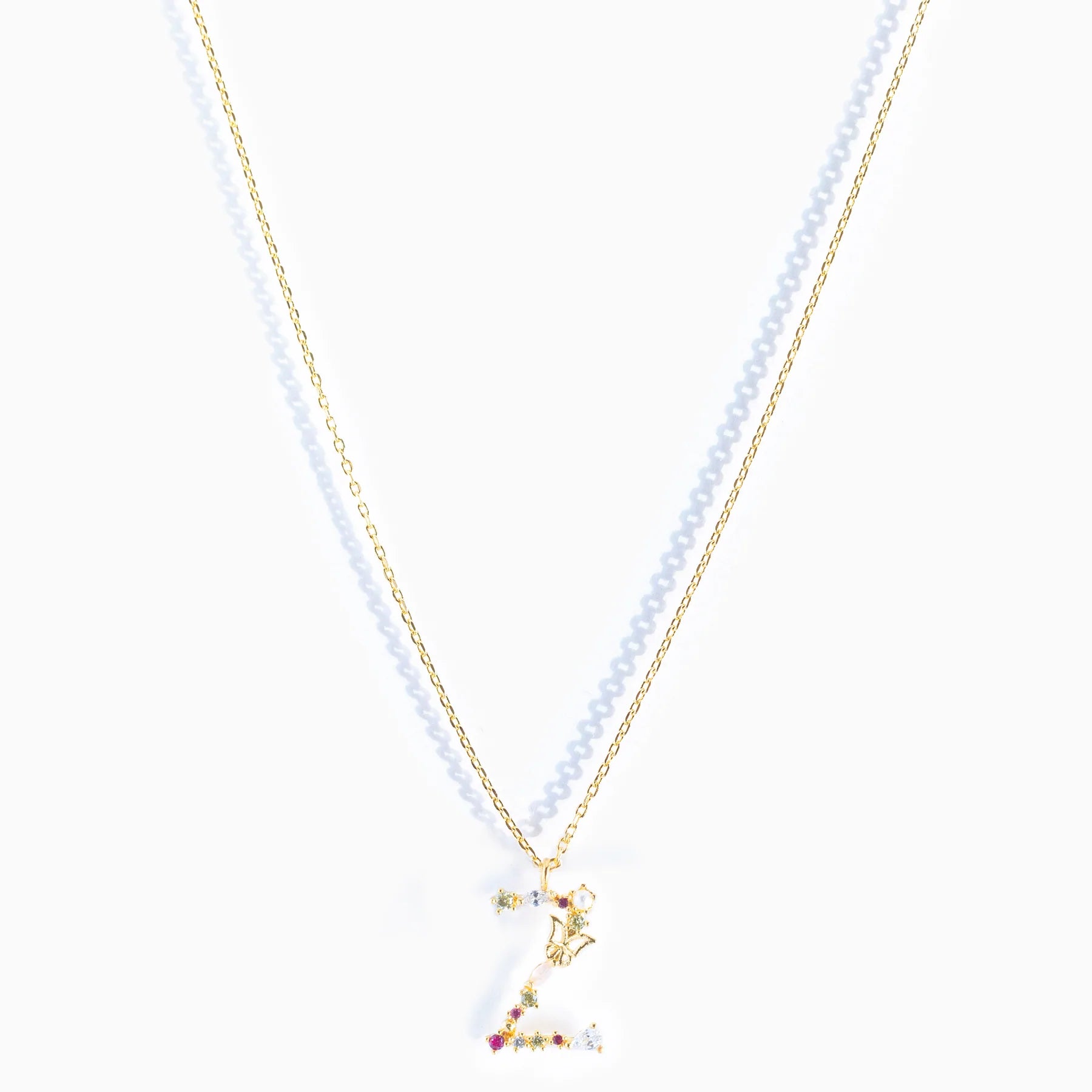 Colar Letra Borboleta