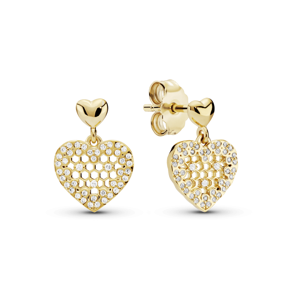 Brinco Favo de Mel - Wayne Joias