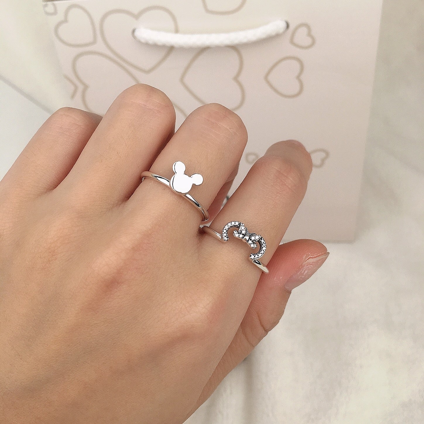 Anel Mickey e Minnie - Wayne  Joias