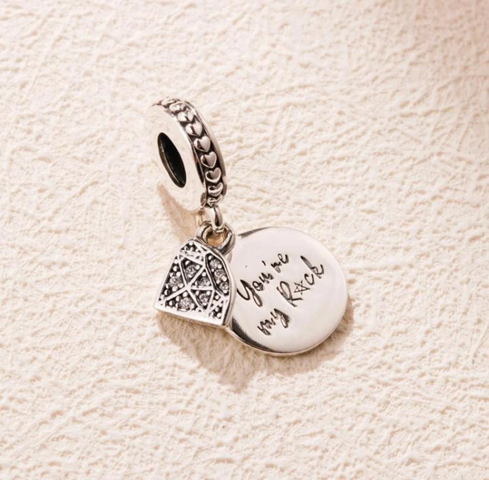 Charm Pendente You're My Rock