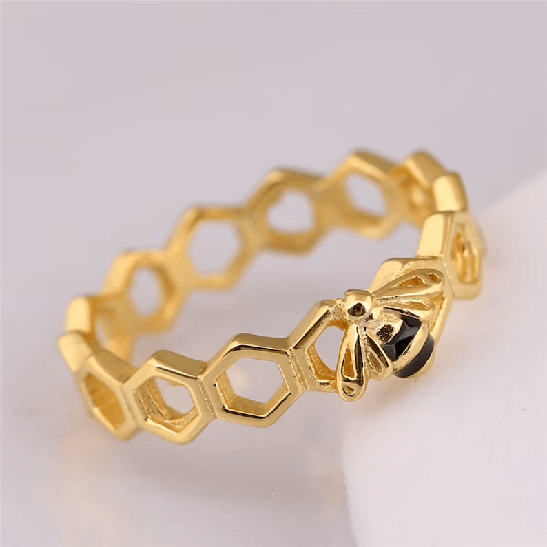 Anel Abelha Reluzente - Wayne Joias