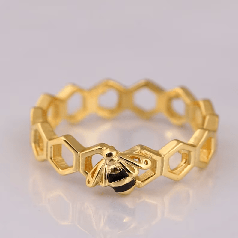 Anel Abelha Reluzente - Wayne Joias