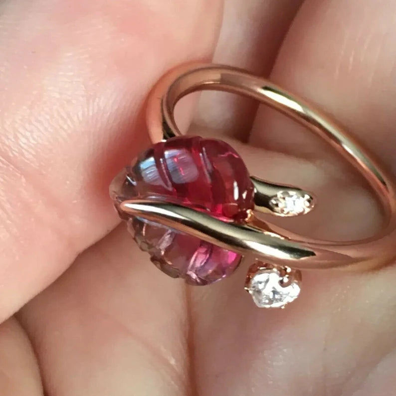 Anel Folha de Murano - Wayne  Joias