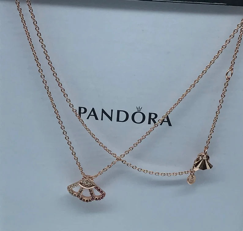 Colar Pink Fan Collier - Wayne Joias