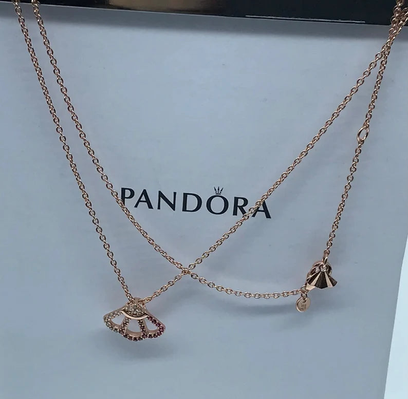 Colar Pink Fan Collier - Wayne Joias