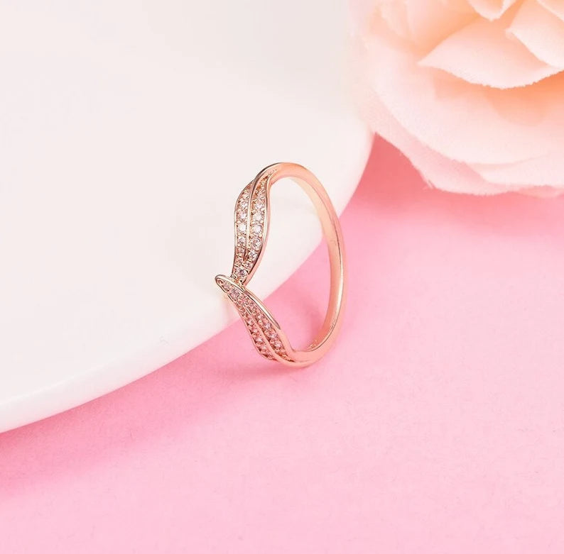 Anel Folhas Brilhantes - Wayne  Joias