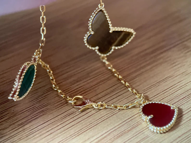 Pulseira Alhambra Heart and Butterfly - Wayne Joias