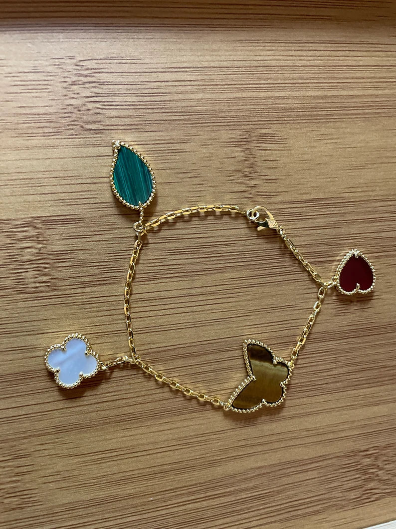 Pulseira Alhambra Heart and Butterfly - Wayne Joias