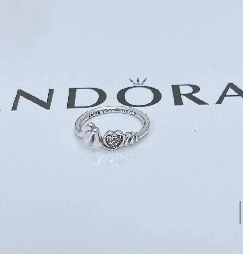 Anel Coração Mamãe - Wayne Joias