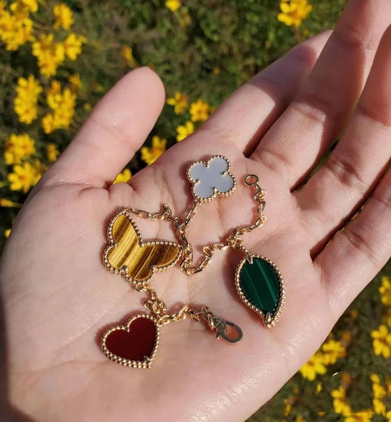 Pulseira Alhambra Heart and Butterfly - Wayne Joias