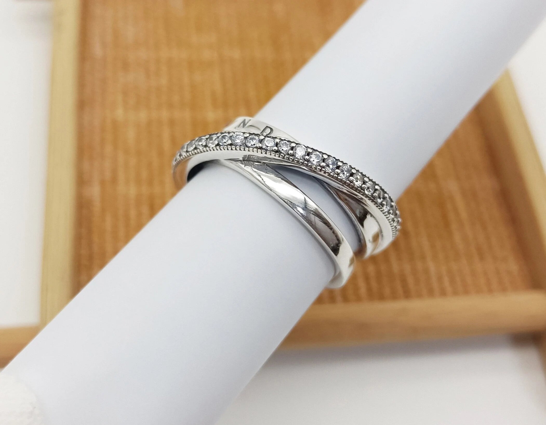 Anel Triplo Em Pavé Signature - Wayne  Joias