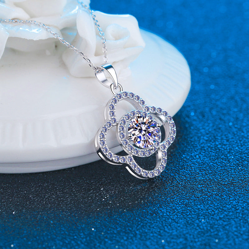 Colar Flor Brilhante - Wayne Joias