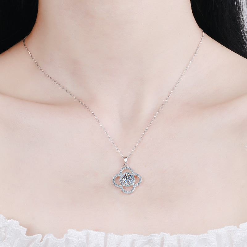 Colar Flor Brilhante - Wayne Joias