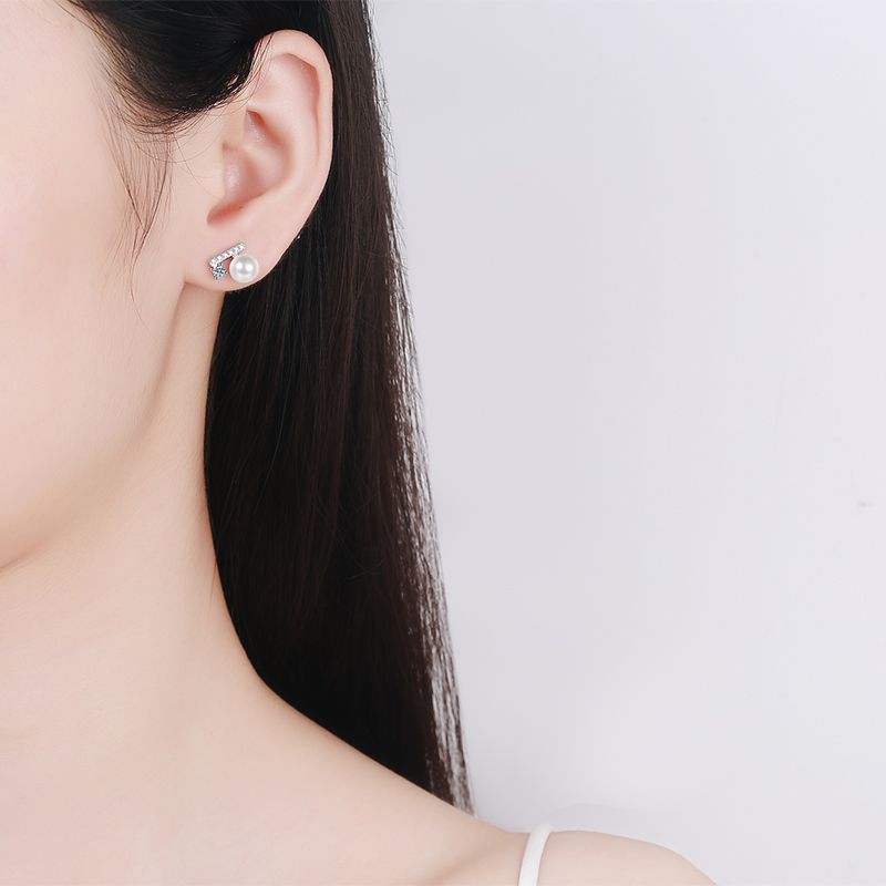 Brinco Brilho em Perola - Wayne Joias