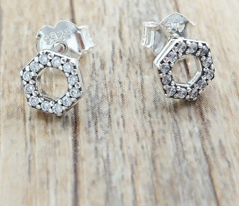 Brinco Prata Favo de Mel - Wayne Joias