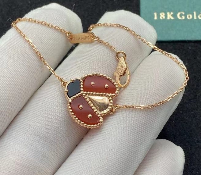 Pulseira Lucky Spring Joaninha Com Asas Abertas