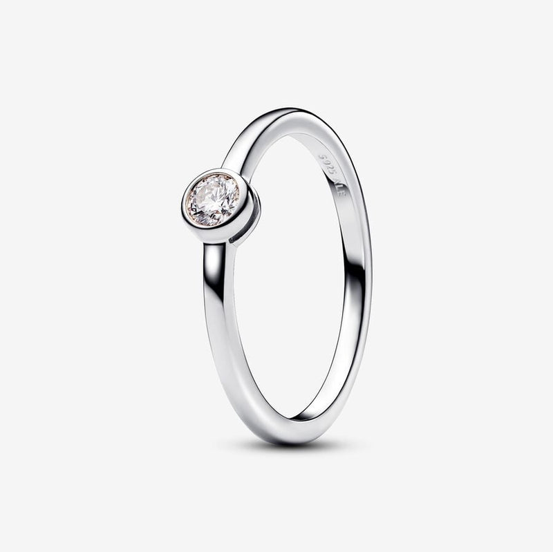 Anel de Bezel com Moissanite