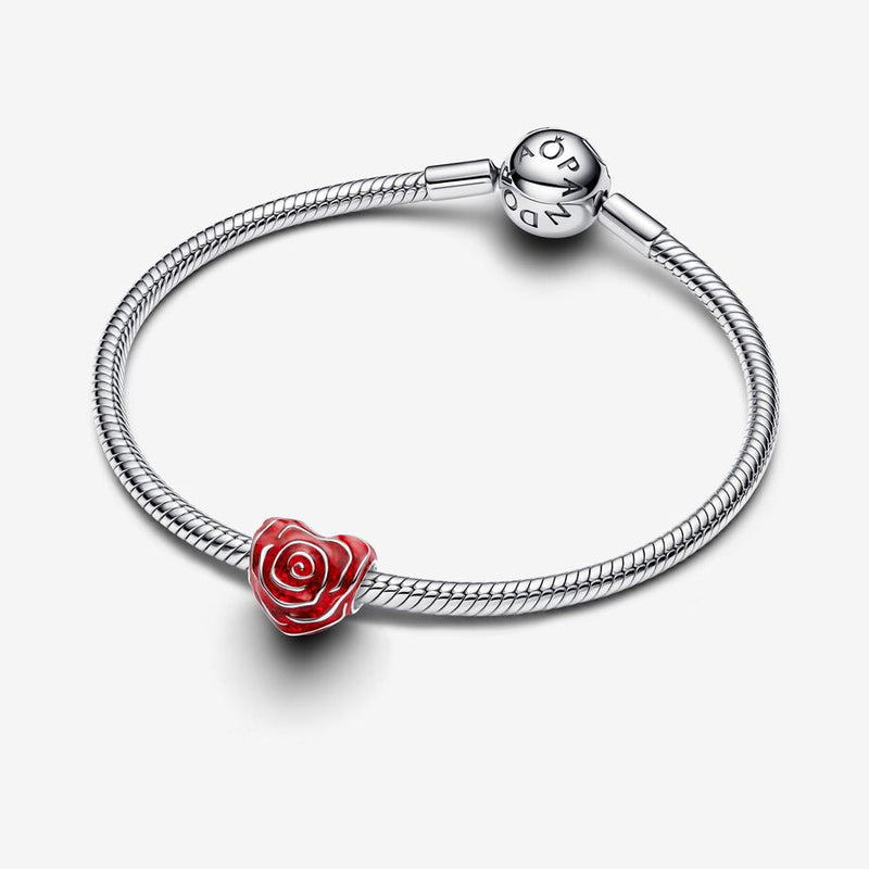 Charm Coração de Rosa