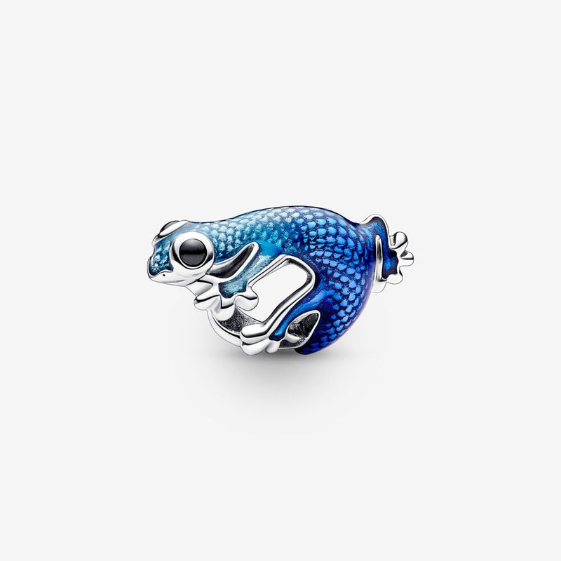 Charm Gecko Azul Metalico