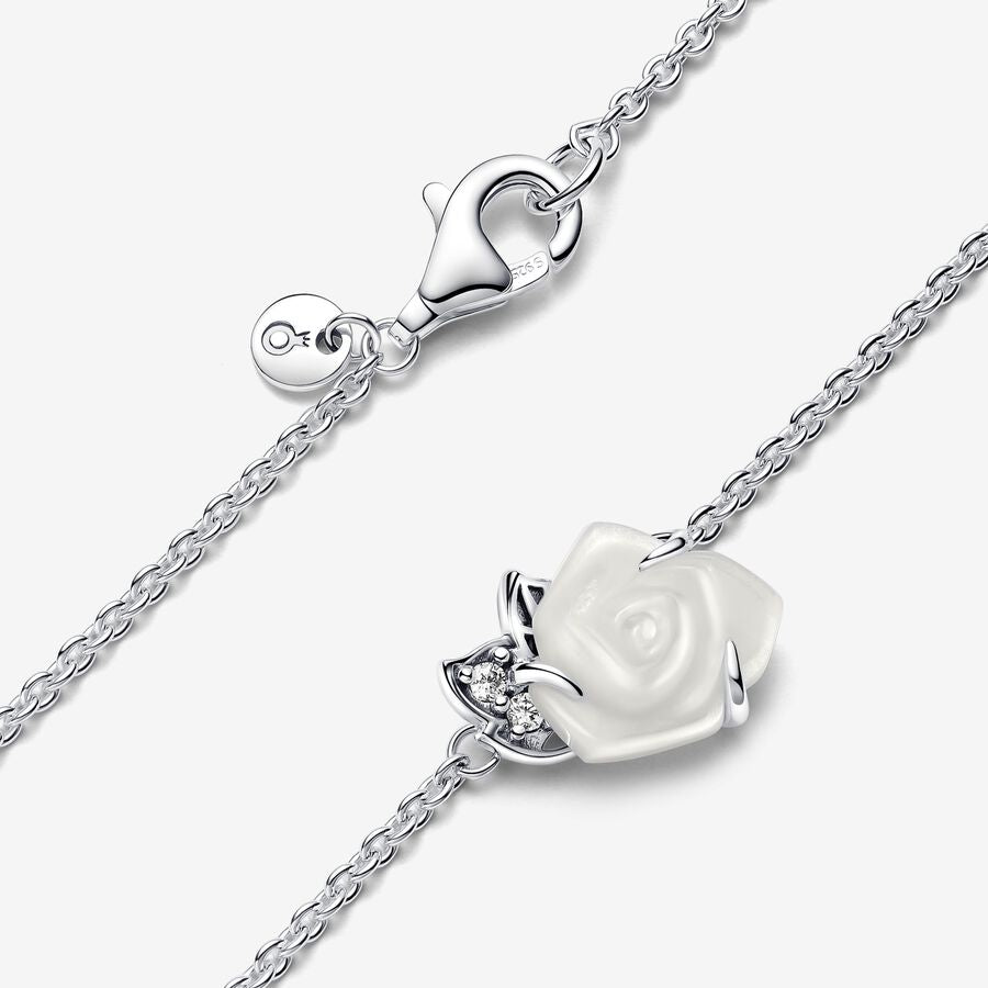 Colar Bloom Collier Rosa branca