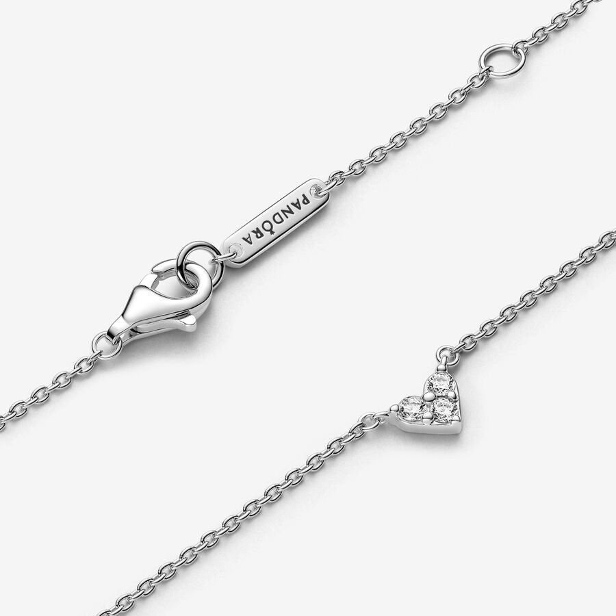Colar Collier Coração de Pedra Tripla