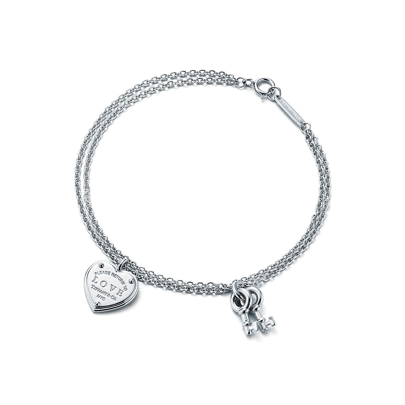 Pulseira de Chave com Coração Love Return
