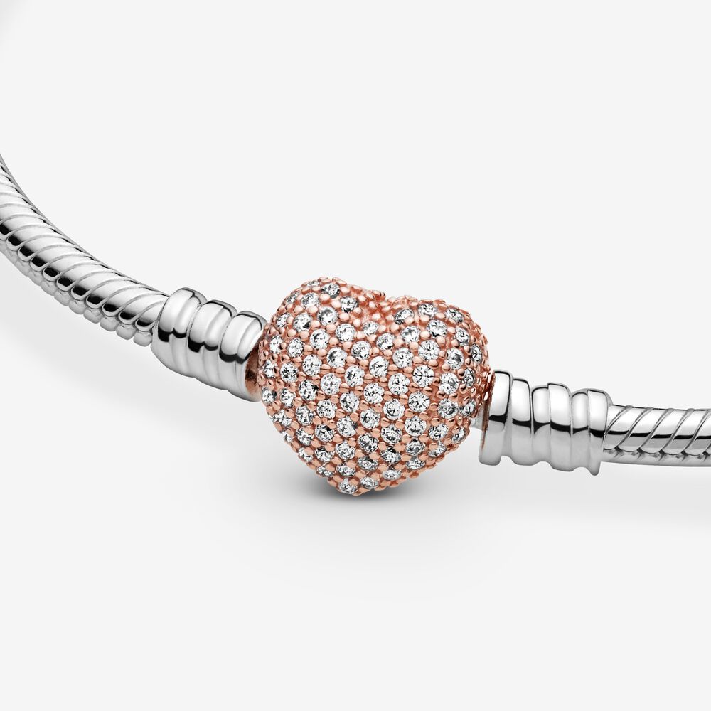 Pulseira em Trama com Fecho de Coração - Wayne  Joias