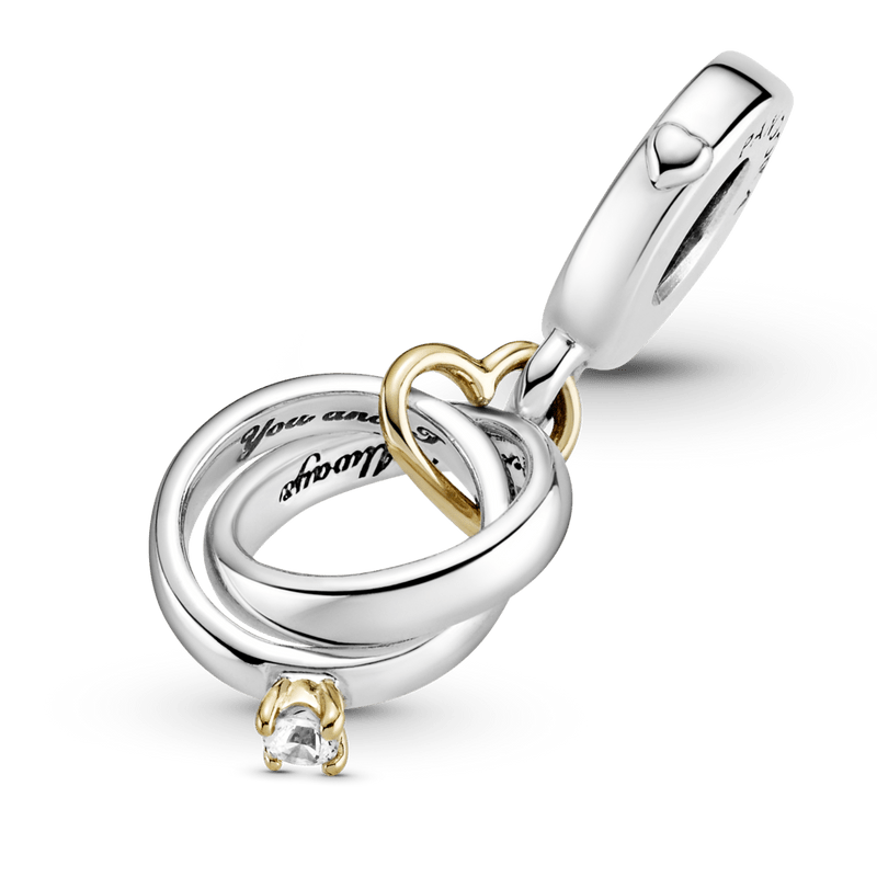Charm Pendente Alianças de Casamento - Wayne  Joias