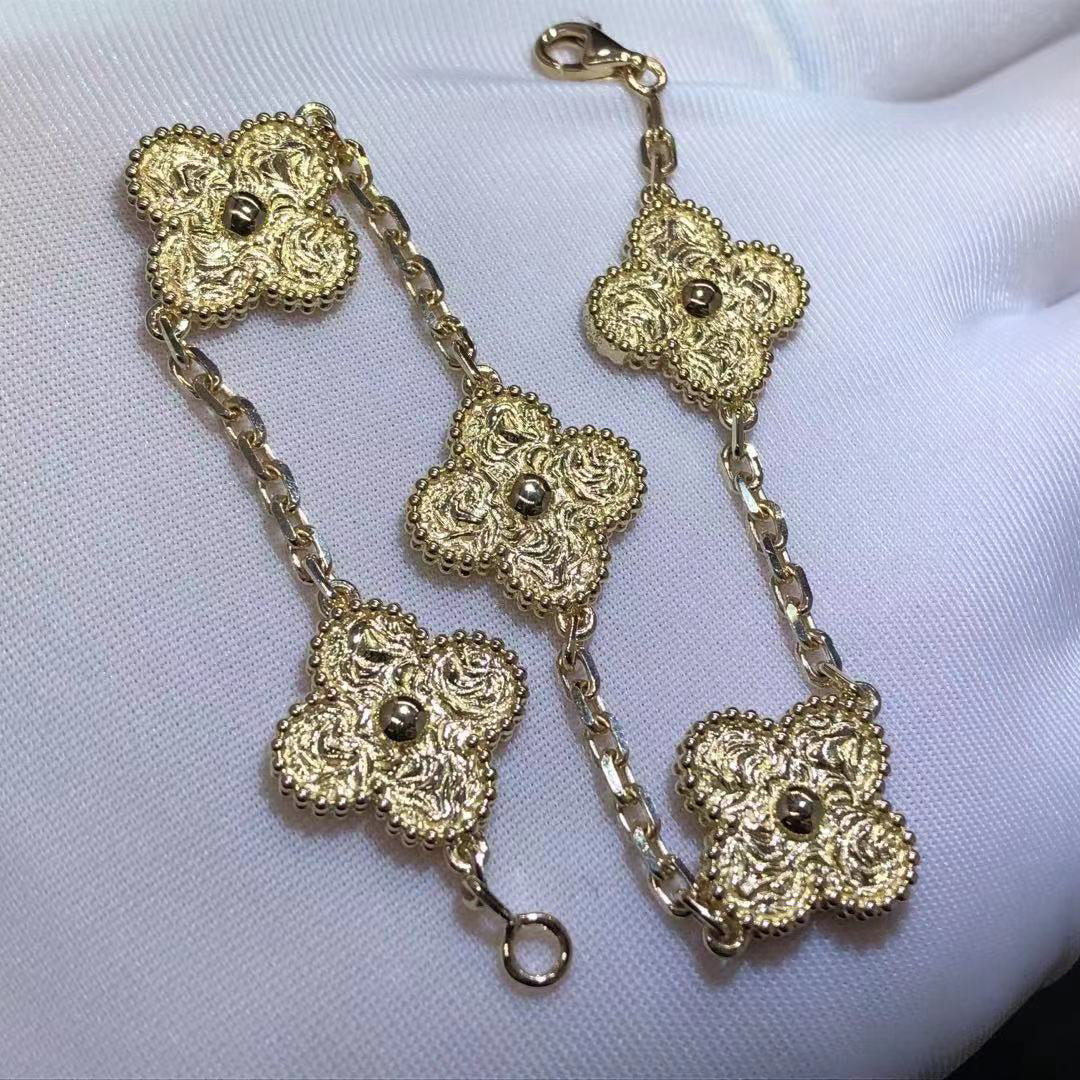 Pulseira Vintage Alhambra 5 Trevos - Wayne  Joias