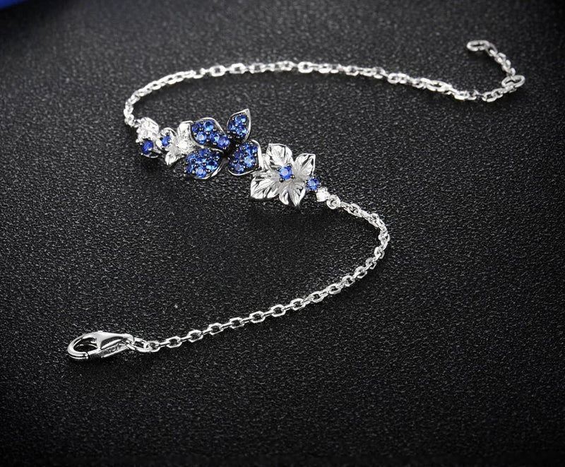 Pulseira Flores Brilhantes - Wayne  Joias